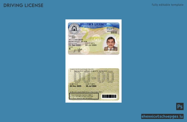 Beispiel für einen Führerschein aus Westaustralien